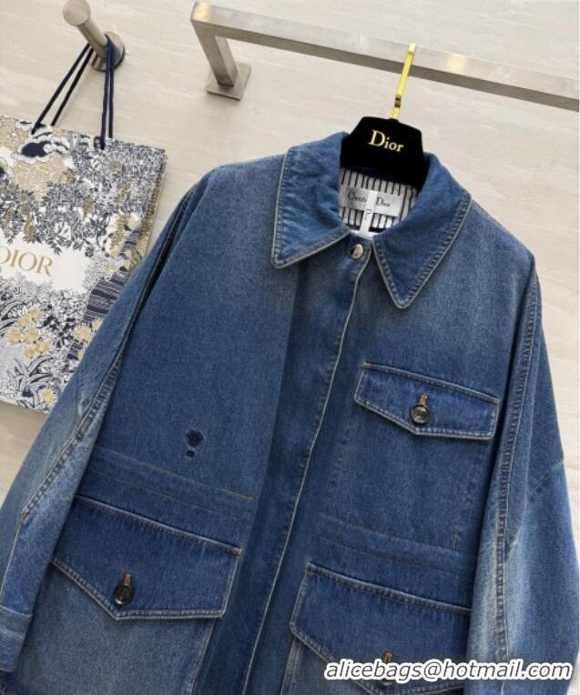 Super Quality Dior Denim Jacket 042903 Blue 2025