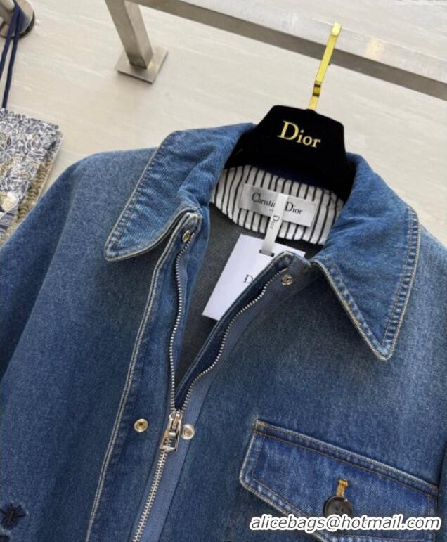 Super Quality Dior Denim Jacket 042903 Blue 2025