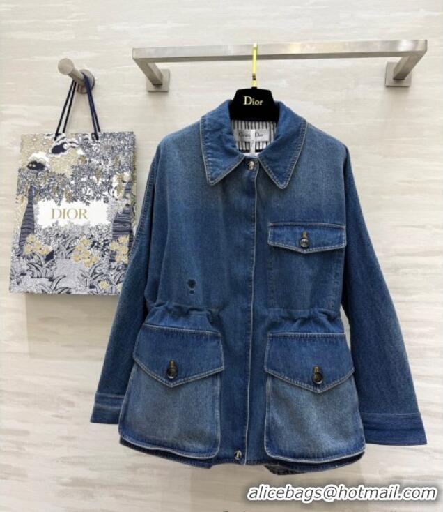 Super Quality Dior Denim Jacket 042903 Blue 2025