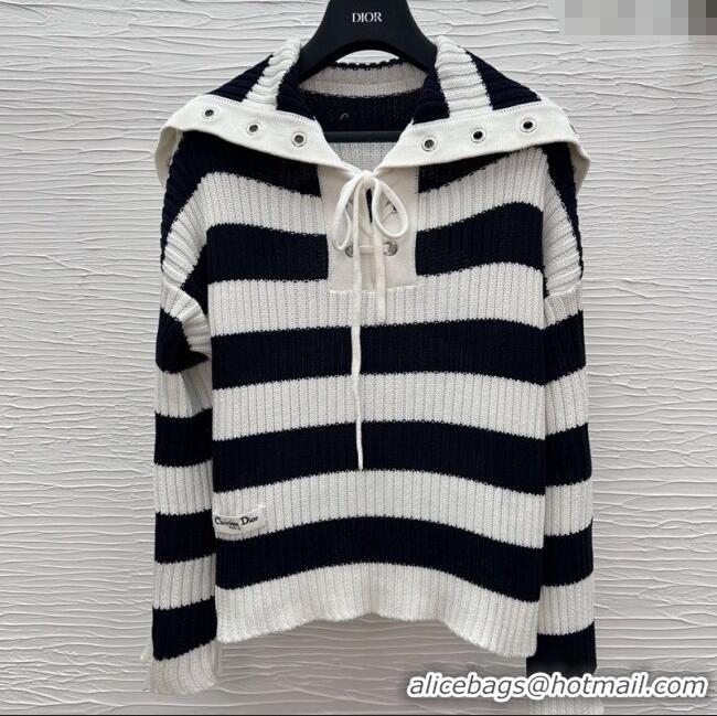New Fashion Dior Striped Sweater 042977 White/Black 2025