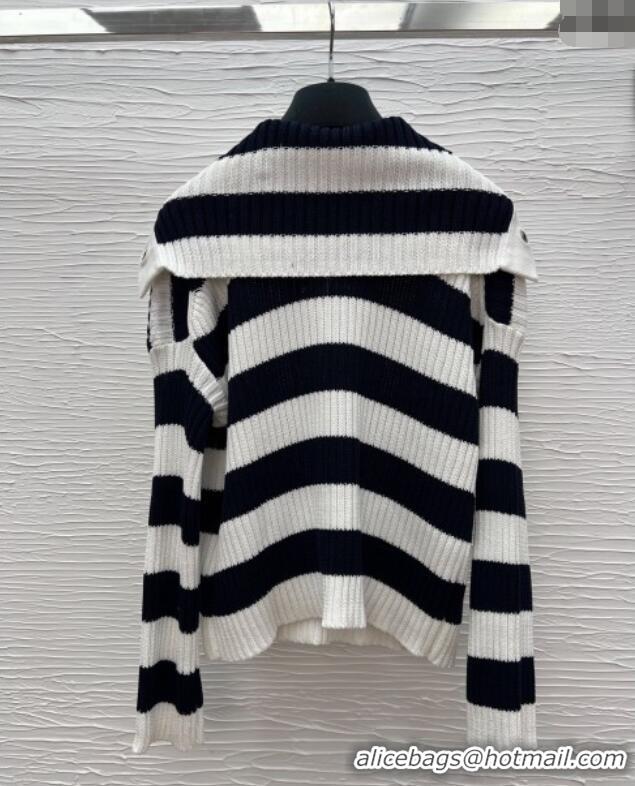 New Fashion Dior Striped Sweater 042977 White/Black 2025