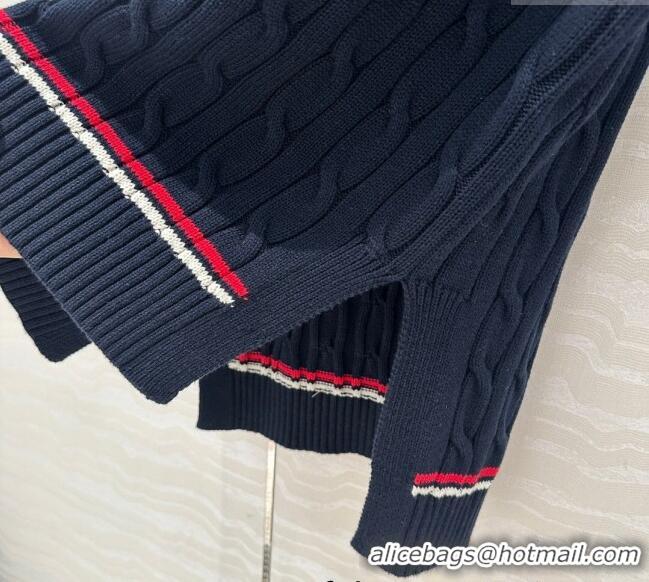Famous Brand Dior Knit Vest 042987 Dark Blue 2025