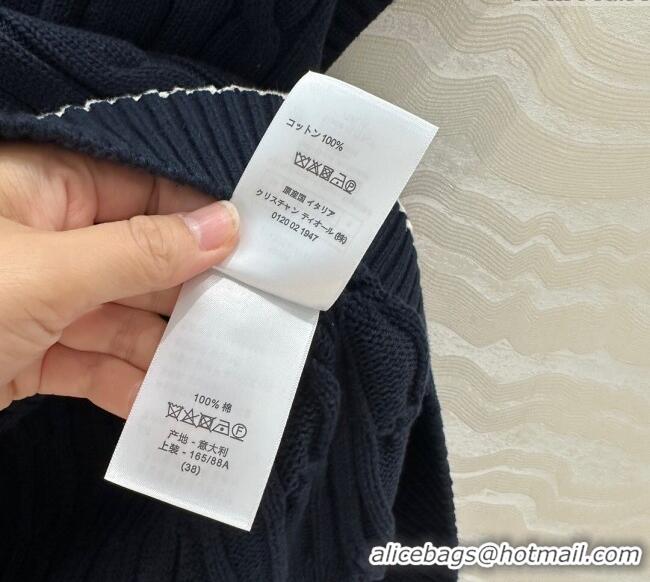 Famous Brand Dior Knit Vest 042987 Dark Blue 2025