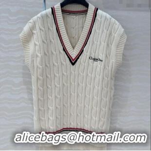 Well Crafted Dior Knit Vest 042987 White 2025