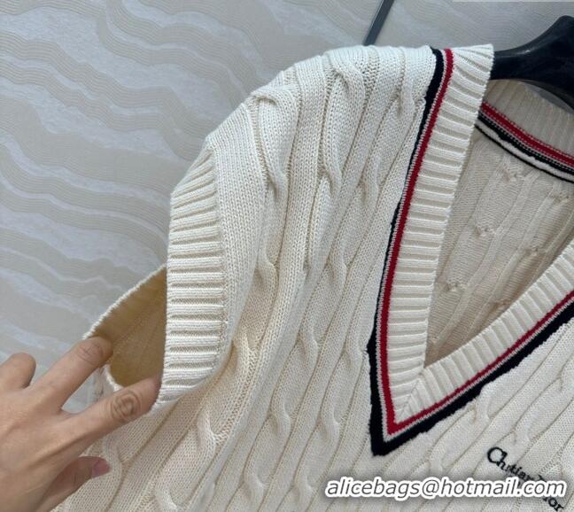 Well Crafted Dior Knit Vest 042987 White 2025