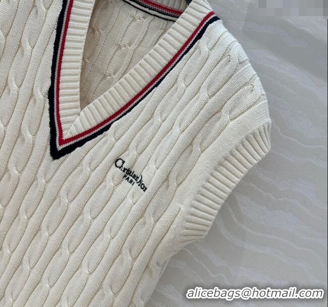 Well Crafted Dior Knit Vest 042987 White 2025