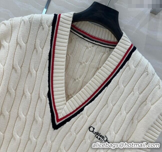 Well Crafted Dior Knit Vest 042987 White 2025
