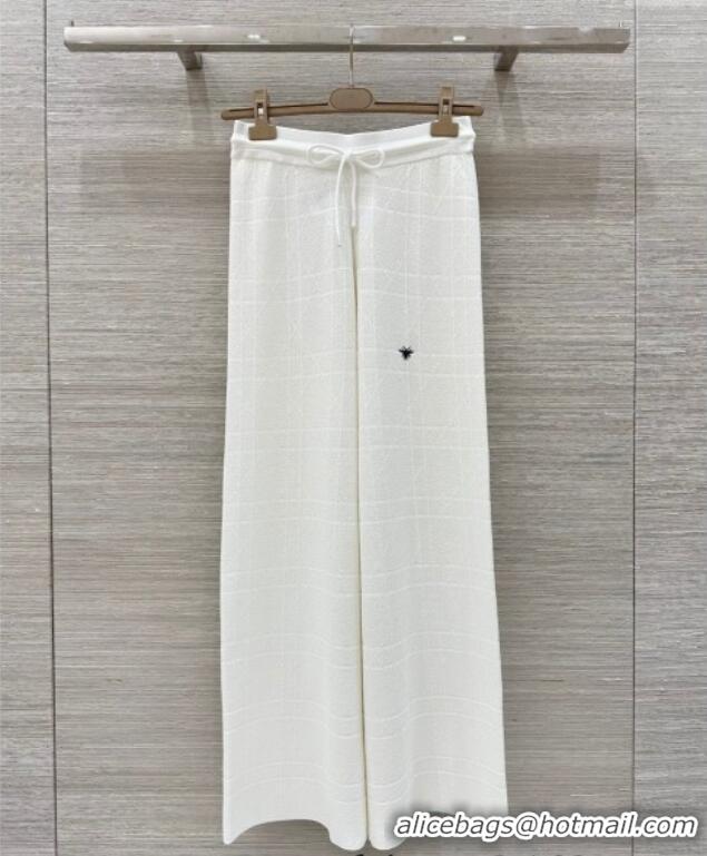 Cheap Price Dior Knit Shirt and Pants Set 042994 White 2025