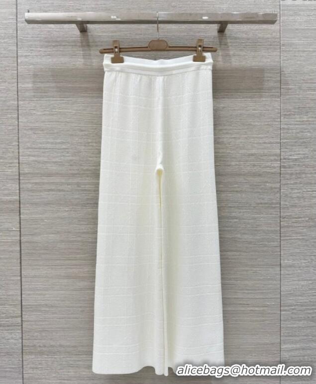 Cheap Price Dior Knit Shirt and Pants Set 042994 White 2025