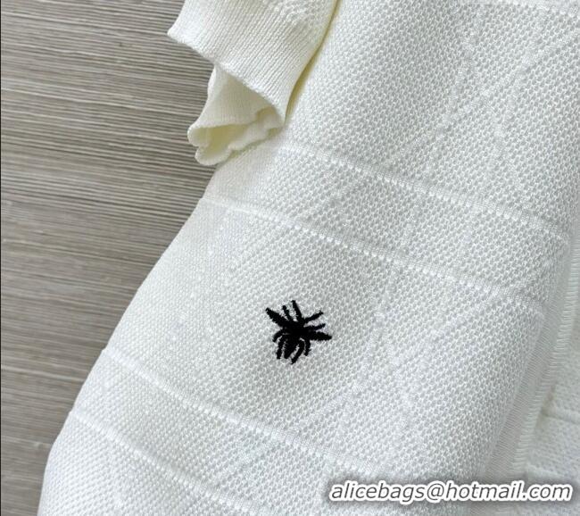 Cheap Price Dior Knit Shirt and Pants Set 042994 White 2025