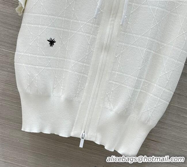 Cheap Price Dior Knit Shirt and Pants Set 042994 White 2025