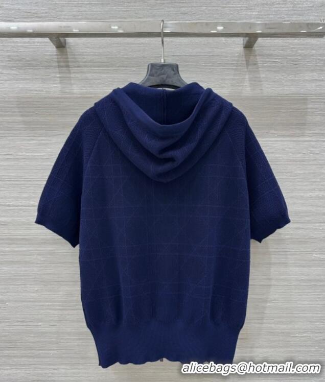 Top Quality Design Dior Knit Shirt and Pants Set 042994 Blue 2025