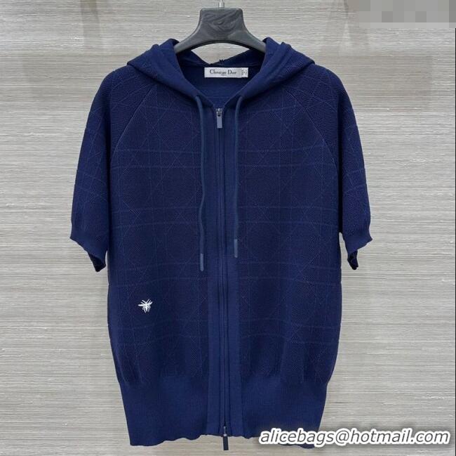 Top Quality Design Dior Knit Shirt and Pants Set 042994 Blue 2025