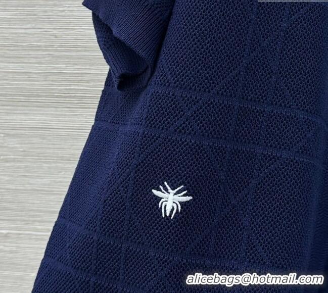 Top Quality Design Dior Knit Shirt and Pants Set 042994 Blue 2025
