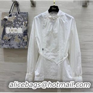 Inexpensive Dior Shirt with Belt Strap 30031 White 2025
