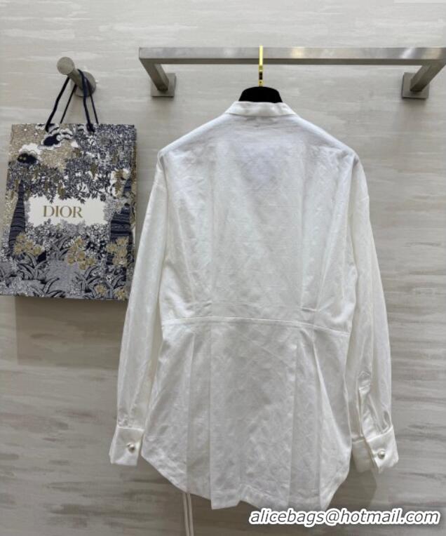 Inexpensive Dior Shirt with Belt Strap 30031 White 2025