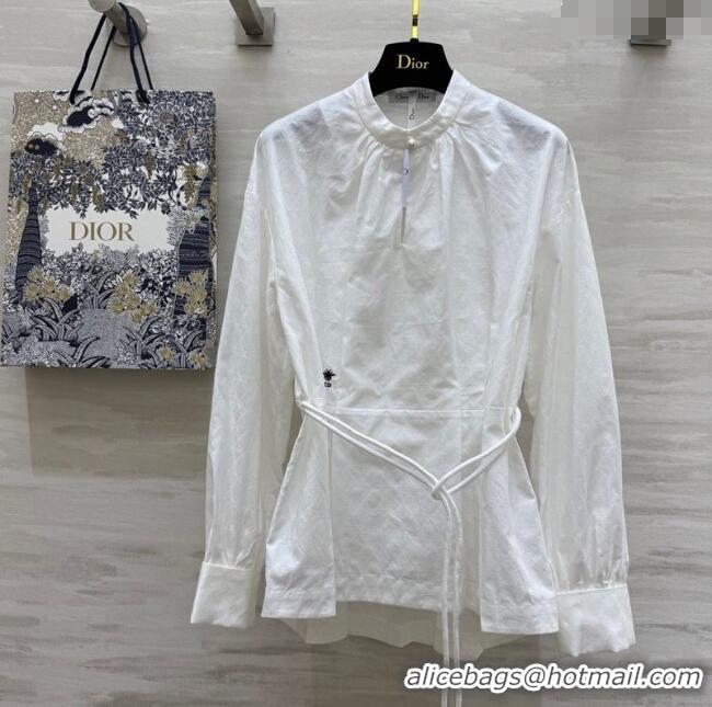 Inexpensive Dior Shirt with Belt Strap 30031 White 2025