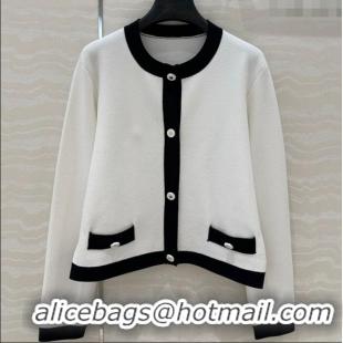 Unique Discount Dior Miss Dior Linen Cardigan 30060 White 2025