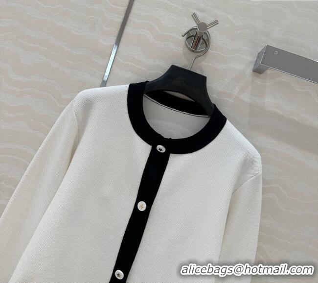Unique Discount Dior Miss Dior Linen Cardigan 30060 White 2025