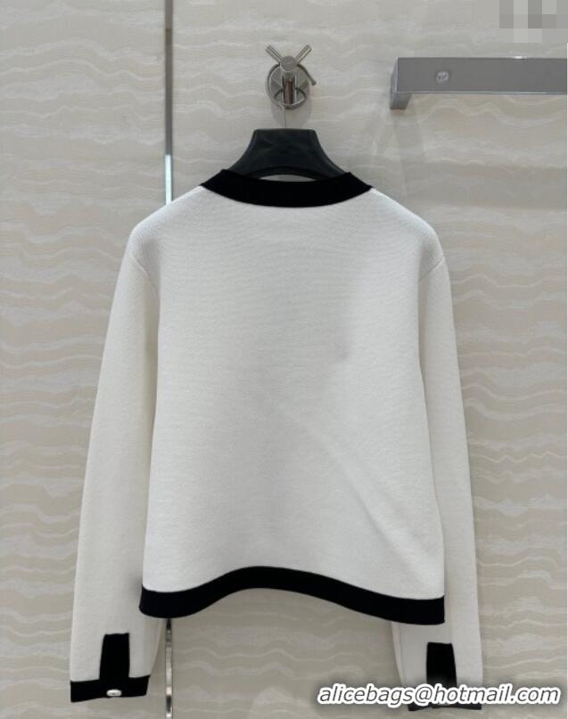 Unique Discount Dior Miss Dior Linen Cardigan 30060 White 2025
