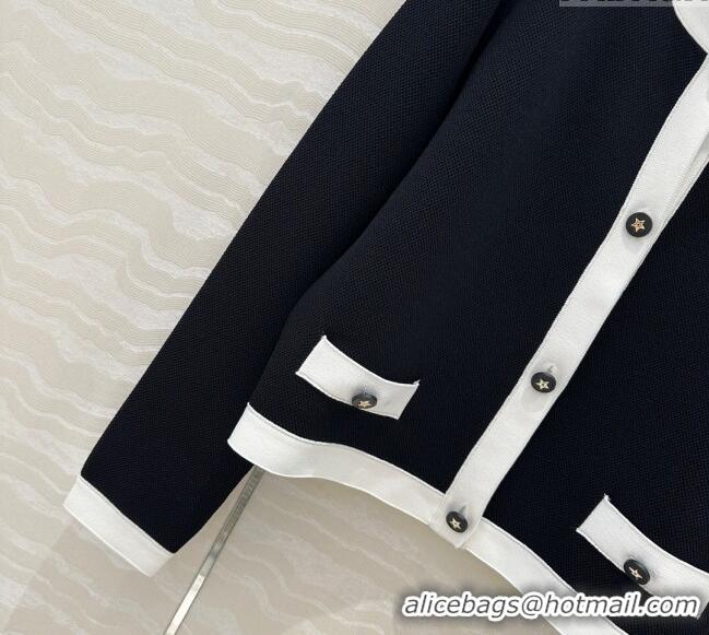 ​New Release Creation Dior Miss Dior Linen Cardigan 30060 Black 2025