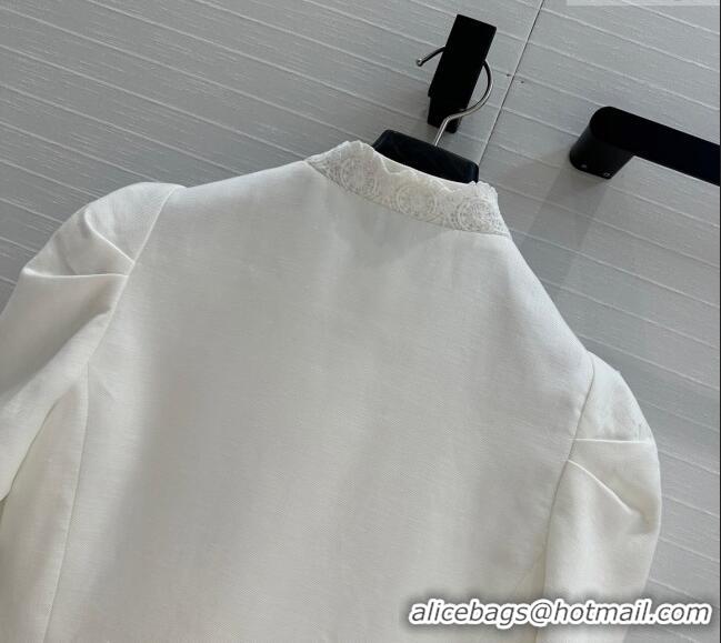 Best Grade Dior Tencel Linen Shirt 30062 White 2025
