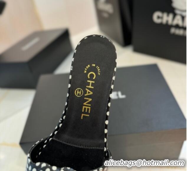 Buy Luxury Chanel Camellia Bloom Lambskin Flat Slides Sandal G45499 Black