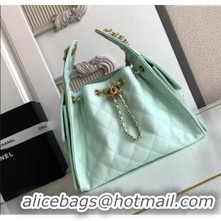 Buy Discount Chanel 25 Small Handbag in Grained Calfskin AS5293 Green Spring-Summer 2025