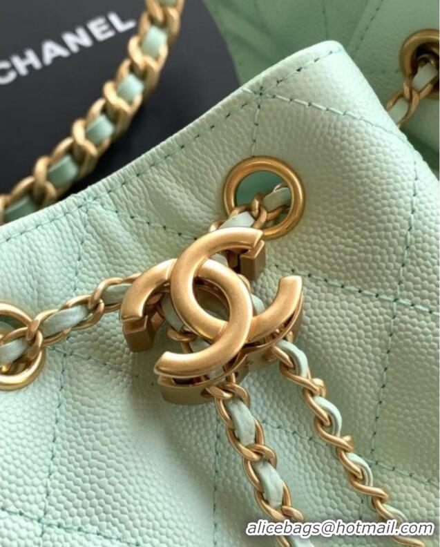 Buy Discount Chanel 25 Small Handbag in Grained Calfskin AS5293 Green Spring-Summer 2025
