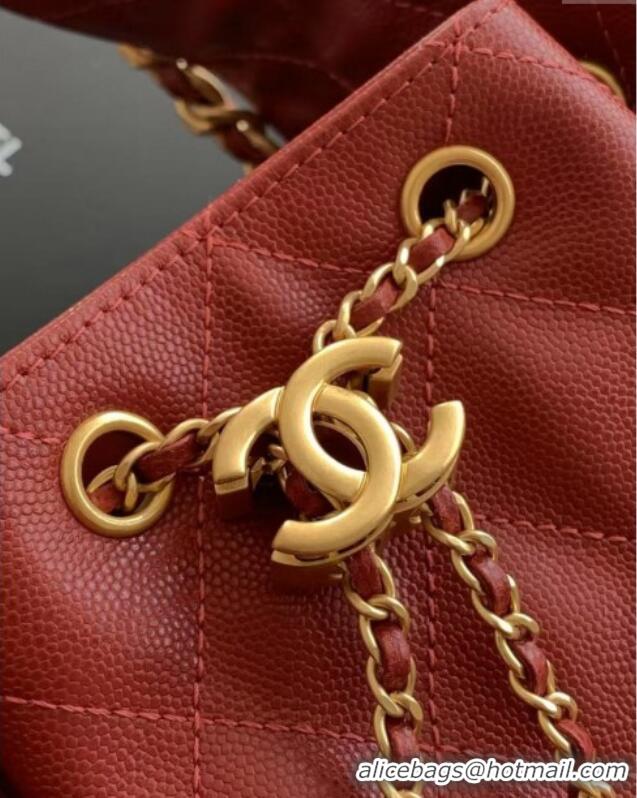 Top Quality Chanel 25 Small Handbag in Grained Calfskin AS5293 Burgundy Spring-Summer 2025
