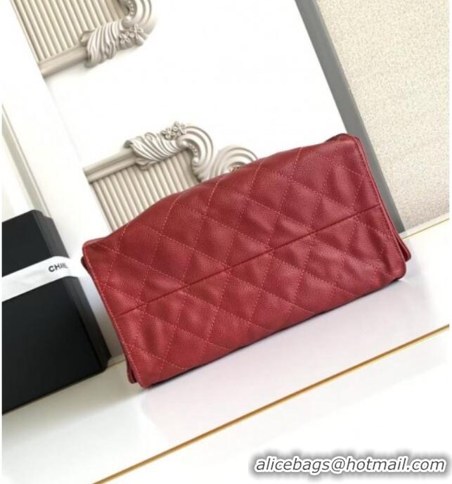 Top Quality Chanel 25 Small Handbag in Grained Calfskin AS5293 Burgundy Spring-Summer 2025