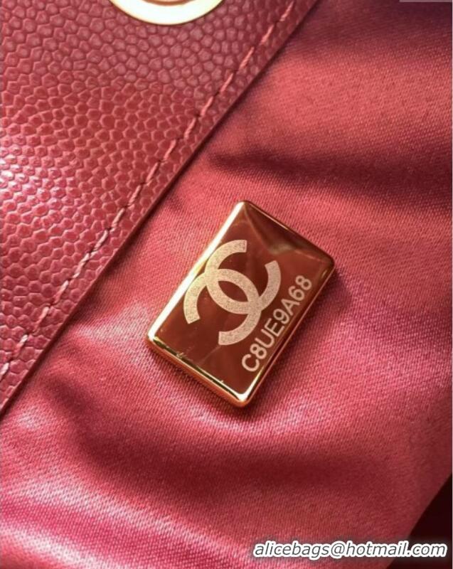 Top Quality Chanel 25 Small Handbag in Grained Calfskin AS5293 Burgundy Spring-Summer 2025