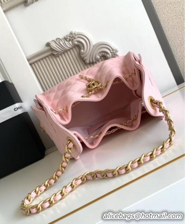 Well Crafted Chanel 25 Small Handbag in Grained Calfskin AS5293 Pink Spring-Summer 2025