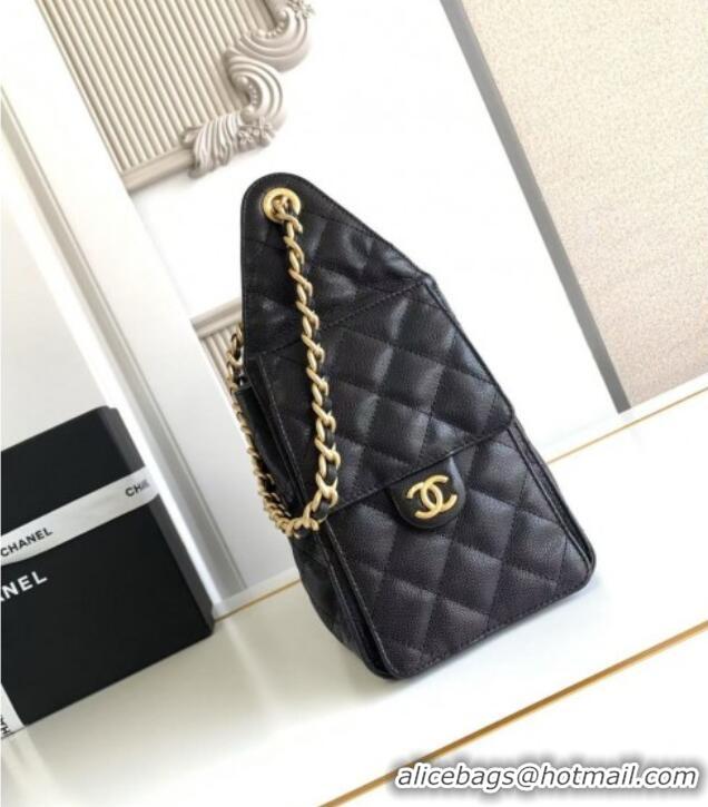 Best Price Chanel 25 Small Handbag in Grained Calfskin AS5293 Black Spring-Summer 2025