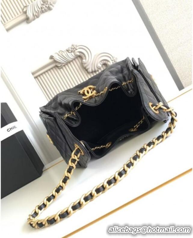 Best Price Chanel 25 Small Handbag in Grained Calfskin AS5293 Black Spring-Summer 2025