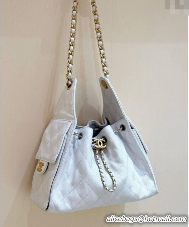 Shop Popular Chanel 25 Small Handbag in Grained Calfskin AS5293 White Spring-Summer 2025 Top Quality