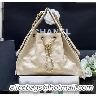 Promotional Chanel 25 Small Handbag in Grained Calfskin AS5293 Beige Spring-Summer 2025 Top Quality