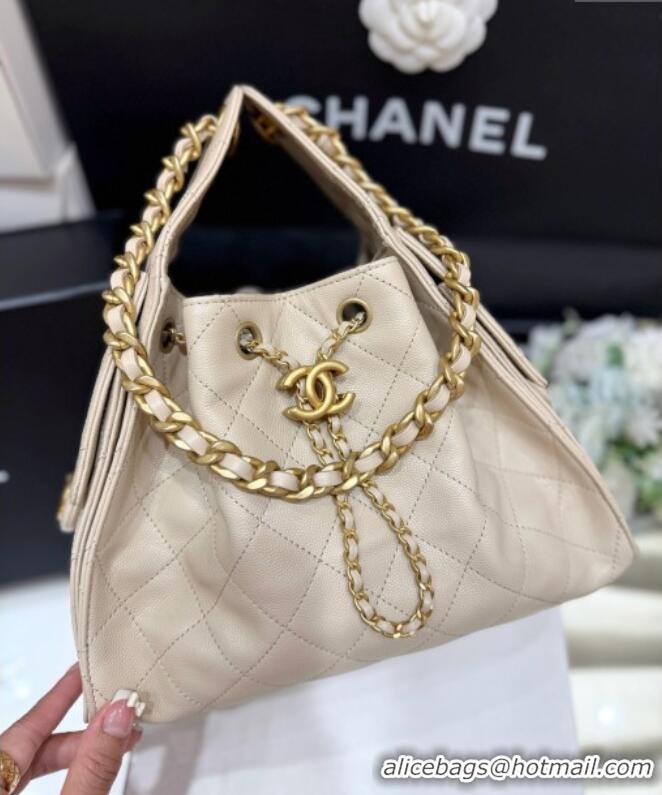 Promotional Chanel 25 Small Handbag in Grained Calfskin AS5293 Beige Spring-Summer 2025 Top Quality