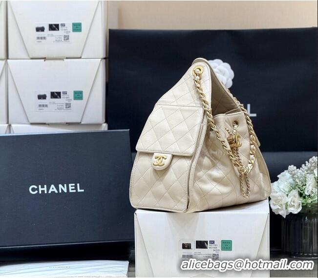 Promotional Chanel 25 Small Handbag in Grained Calfskin AS5293 Beige Spring-Summer 2025 Top Quality