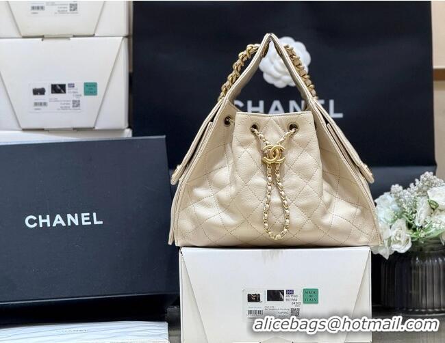 Promotional Chanel 25 Small Handbag in Grained Calfskin AS5293 Beige Spring-Summer 2025 Top Quality