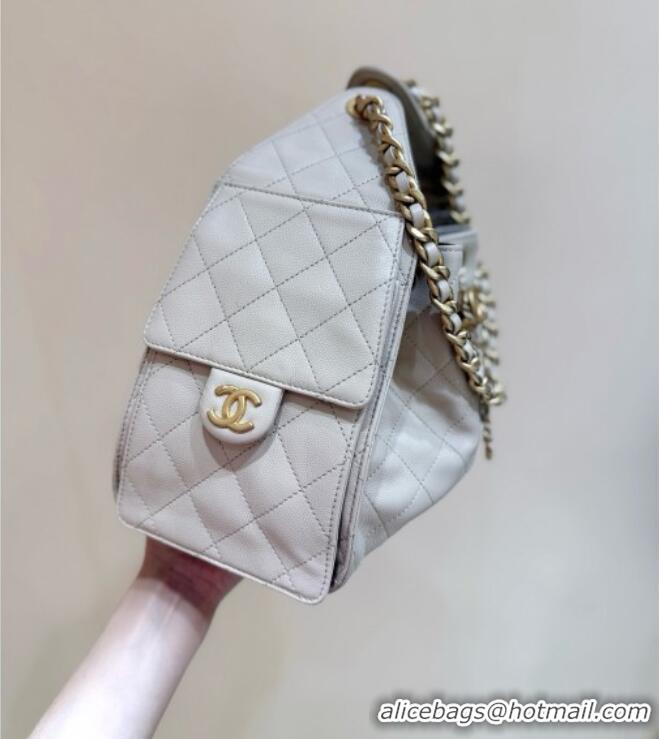 Promotional Chanel 25 Small Handbag in Grained Calfskin AS5293 Beige Spring-Summer 2025 Top Quality