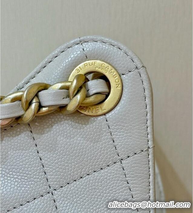 Promotional Chanel 25 Small Handbag in Grained Calfskin AS5293 Beige Spring-Summer 2025 Top Quality