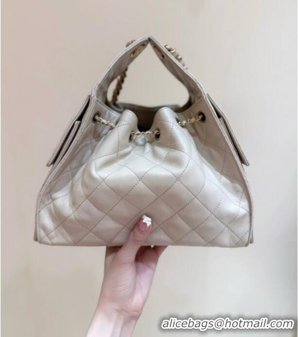 Promotional Chanel 25 Small Handbag in Grained Calfskin AS5293 Beige Spring-Summer 2025 Top Quality