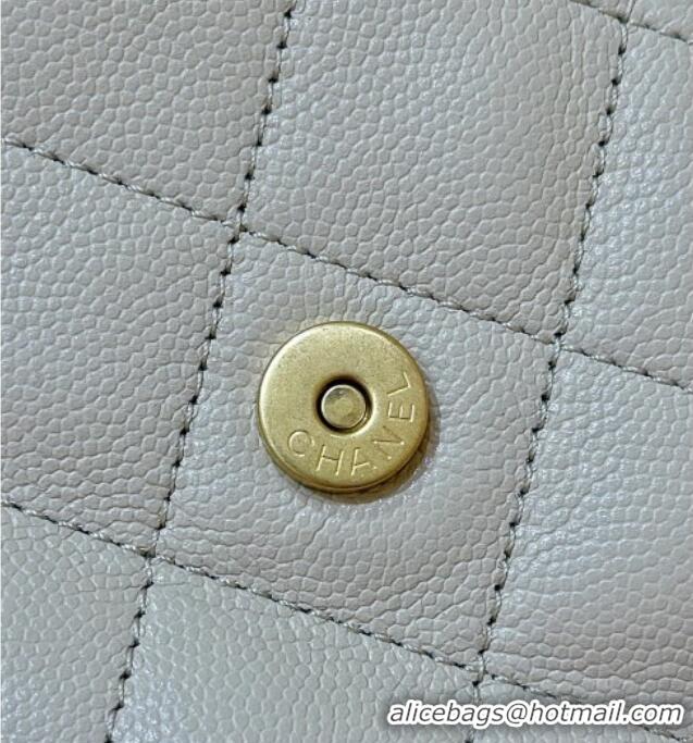 Promotional Chanel 25 Small Handbag in Grained Calfskin AS5293 Beige Spring-Summer 2025 Top Quality