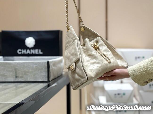 Promotional Chanel 25 Small Handbag in Grained Calfskin AS5293 Beige Spring-Summer 2025 Top Quality