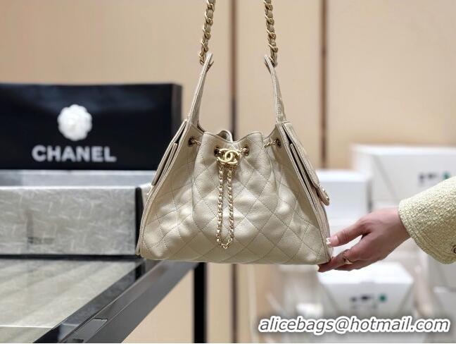 Promotional Chanel 25 Small Handbag in Grained Calfskin AS5293 Beige Spring-Summer 2025 Top Quality