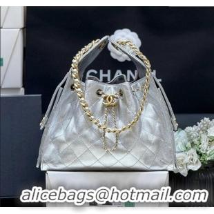 Market Sells Chanel 25 Small Handbag in Grained Calfskin AS5293 Silver Spring-Summer 2025 Top Quality