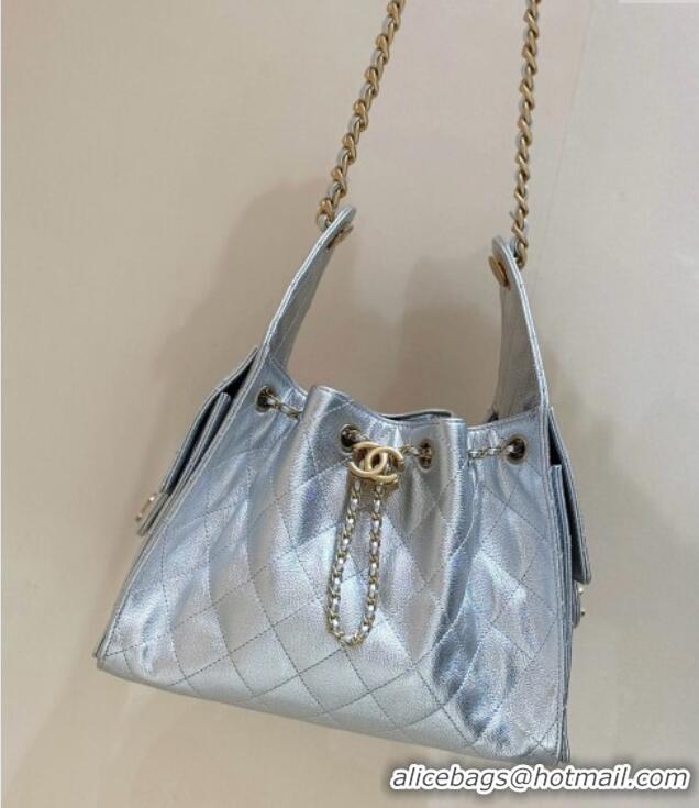Market Sells Chanel 25 Small Handbag in Grained Calfskin AS5293 Silver Spring-Summer 2025 Top Quality