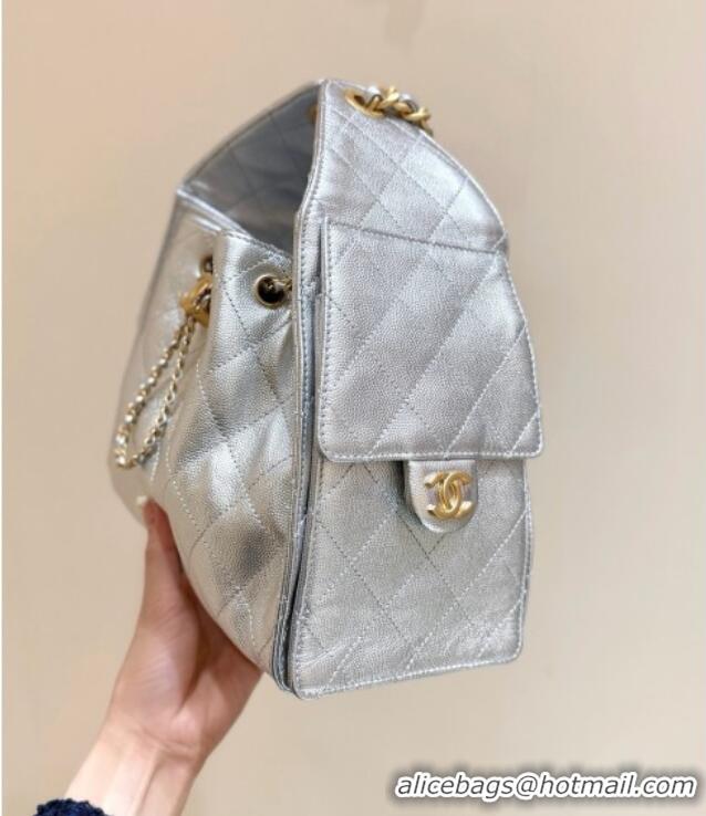 Market Sells Chanel 25 Small Handbag in Grained Calfskin AS5293 Silver Spring-Summer 2025 Top Quality