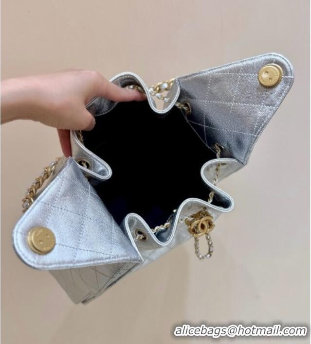 Market Sells Chanel 25 Small Handbag in Grained Calfskin AS5293 Silver Spring-Summer 2025 Top Quality